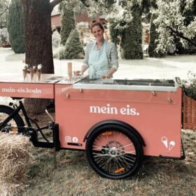 Eisbike Eisfahrrad für Betriebsfest Catering